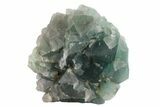 Green Cubic Fluorite Crystal Cluster - China #163234-1